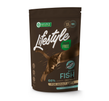 Сухой беззерновой корм для взрослых кошек с белой рыбой Lifestyle Grain Free White Fish Adult Cat 400г Сухой беззерновой корм для взрослых кошек с белой рыбой Lifestyle Grain Free White Fish Adult Cat 400г