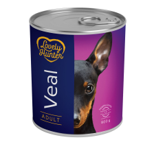 Влажный корм для взрослых собак с телятиной Lovely Hunter Adult veal 800 г