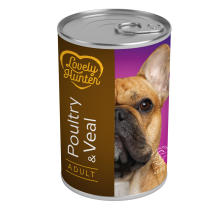 Влажный корм для взрослых собак с мясом птицы и телятиной Lovely Hunter Adult Poultry and Veal 400 г Влажный корм для взрослых собак с мясом птицы и телятиной Lovely Hunter Adult Poultry and Veal 400 г