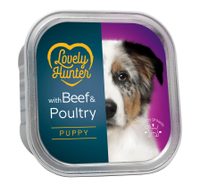 Влажный корм для щенков с говядиной и птицей Lovely Hunter Puppy Beef and Poultry 150 г Влажный корм для щенков с говядиной и птицей Lovely Hunter Puppy Beef and Poultry 150 г