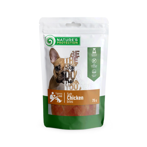 Лакомство для собак, снеки из курицы, Nature&#039;s Protection snack for dogs with chicken, 75г - фото 1
