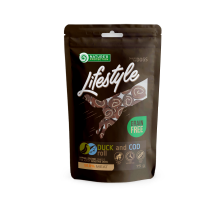 Лакомство для собак, рулеты из утки и трески, Nature's Protection Lifestyle snacks for dogs, duck and cod rolls, 75г Лакомство для собак, рулеты из утки и трески, Nature's Protection Lifestyle snacks for dogs, duck and cod rolls, 75г
