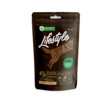 Лакомство для собак, ломтики утки с морской капустой, Nature's Protection Lifestyle snack for dogs soft duck dices with seaweed, 75г Лакомство для собак, ломтики утки с морской капустой, Nature's Protection Lifestyle snack for dogs soft duck dices with seaweed, 75г