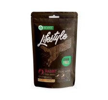 Лакомство для собак, ломтики крольчатины с семенами Чиа, Nature's Protection Lifestyle snack for dogs soft rabbit dices with chia seeds, 75г Лакомство для собак, ломтики крольчатины с семенами Чиа, Nature's Protection Lifestyle snack for dogs soft rabbit dices with chia seeds, 75г
