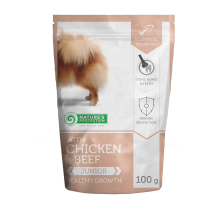 Пауч для собак малых пород с курицей и говядиной, для юниоров Nature's Protection Healthy Growth 100г Пауч для собак малых пород с курицей и говядиной, для юниоров Nature's Protection Healthy Growth 100г