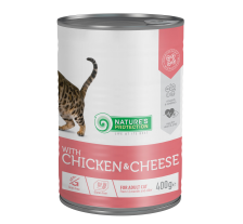Влажный корм для взрослых кошек с курицей и сыром Nature's Protection with Сһіскеп & Сһееѕе 400 г Влажный корм для взрослых кошек с курицей и сыром Nature's Protection with Сһіскеп & Сһееѕе 400 г