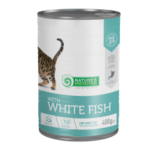 Вологий корм для дорослих котів з білою рибою Nature's Protection with White Fish 400 г Вологий корм для дорослих котів з білою рибою Nature's Protection with White Fish 400 г