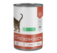 Влажный корм для взрослых котов после стерилизации с курицей и уткой Nature's Protection with Chicken & Duck 400 г Влажный корм для взрослых котов после стерилизации с курицей и уткой Nature's Protection with Chicken & Duck 400 г