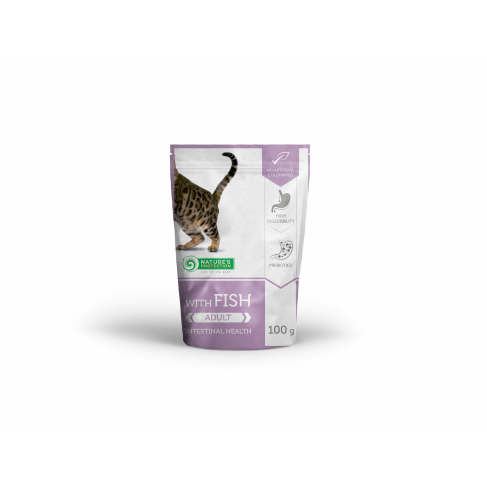 Вологий корм для дорослих котів з чутливим травленням з рибою Nature&#039;s Protection Intestinal health with Fish 100 г - фото 2