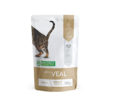 Влажный корм для взрослых кошек с телятиной Nature's Protection Indoor with Veal 100 г Влажный корм для взрослых кошек с телятиной Nature's Protection Indoor with Veal 100 г