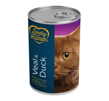 Влажный корм для взрослых котов с телятиной и уткой Lovely Hunter Adult Veal and Duck 400 г