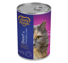 Влажный корм для взрослых котов с говядиной и куриной печенью Lovely Hunter Adult with Beef and Chicken liver 400 г Влажный корм для взрослых котов с говядиной и куриной печенью Lovely Hunter Adult with Beef and Chicken liver 400 г