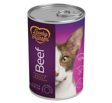 Влажный корм для взрослых котов с говядиной Lovely Hunter Adult with beef, 400 г Влажный корм для взрослых котов с говядиной Lovely Hunter Adult with beef, 400 г