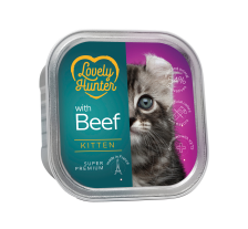 Влажный корм для котят с говядиной Lovely Hunter Kitten with Beef 85 г