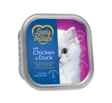 Влажный корм для котят с курицей и уткой Lovely Hunter Kitten with Chicken and Duck 85 г Влажный корм для котят с курицей и уткой Lovely Hunter Kitten with Chicken and Duck 85 г