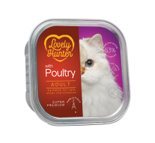Влажный корм для взрослых котов после стерилизации с мясом птицы Lovely Hunter Sterilised with Poultry 85 г Влажный корм для взрослых котов после стерилизации с мясом птицы Lovely Hunter Sterilised with Poultry 85 г