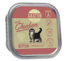 Влажный корм для котят с курицей ARATON Kitten with chicken, 85 г