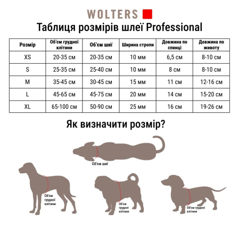 Анатомічна шлейка для собак Wolters Professional XL 65-100 см / 25 мм Зелений - фото 6