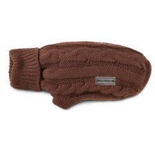 В'язаний светр для собаки Wolters Cable Knit з візерунком коси 25 см Коричневий