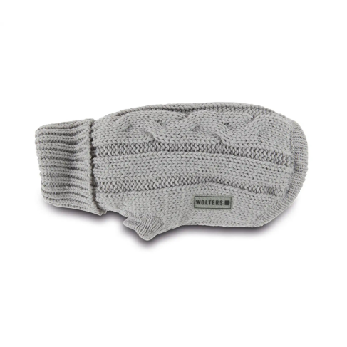 В&#039;язаний светр для собаки Wolters Cable Knit з візерунком коси 50 см Сріблястий - фото 1