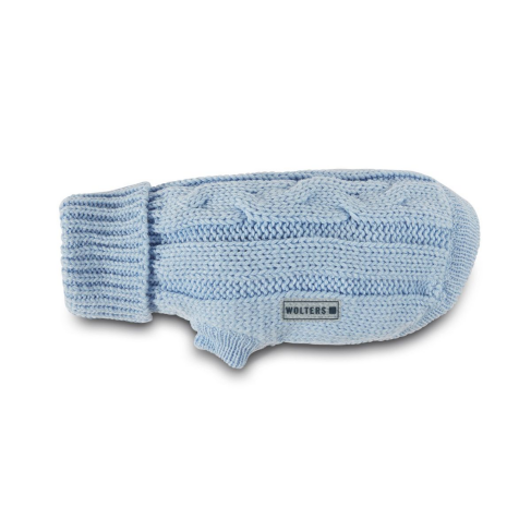 В&#039;язаний светр для собаки Wolters Cable Knit з візерунком коси 45 см Синій - фото 1