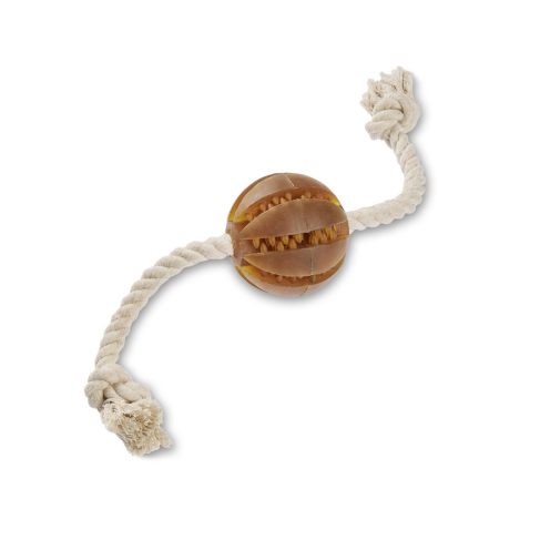 Игрушка для собак канат с мячом Wolters Pure Nature Dental Rope Toy Ball 40 см - фото 1