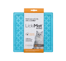 Лизательный коврик антистресс для котов LickiMat Buddy Turquoise Cat, мягкая основа Лизательный коврик антистресс для котов LickiMat Buddy Turquoise Cat, мягкая основа