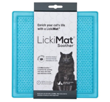 Лизательный коврик антистресс для котов LickiMat Soother Turquoise Cat, мягкая основа Лизательный коврик антистресс для котов LickiMat Soother Turquoise Cat, мягкая основа