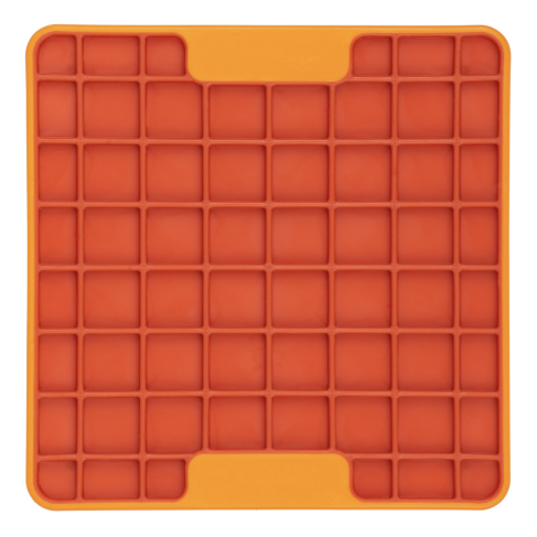 Лизальний килимок антистрес для маленьких собак собак LickiMat Mini Tuff Playdate Orange, тверда основа - фото 1