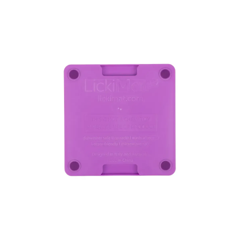 Лизальний килимок антистрес для маленьких собак собак LickiMat Mini Tuff Soother Purple, тверда основа - фото 3
