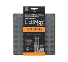 Лизальний килимок антистрес для собак LickiMat Buddy Tuff Green, тверда основа