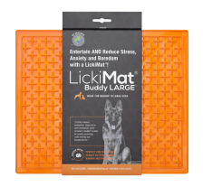 Лизальний килимок антистрес для собак LickiMat Buddy X Large Orange, м'яка основа Лизальний килимок антистрес для собак LickiMat Buddy X Large Orange, м'яка основа