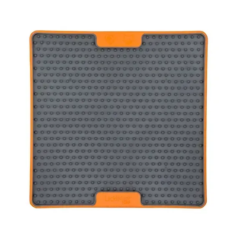 Лизательный коврик антистресс для собак LickiMat Soother Tuff Orange, тверда основа - фото 3