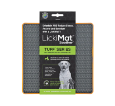 Лизальний килимок антистрес для собак LickiMat Soother Tuff Orange, тверда основа