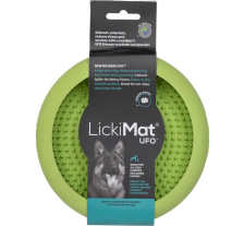 Лизательный коврик антистресс для собак LickiMat UFO Green, для купания и ухода, на присосках Лизательный коврик антистресс для собак LickiMat UFO Green, для купания и ухода, на присосках