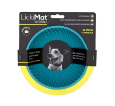 Лизательный коврик антистресс для собак LickiMat Wobble Turquoise, качается