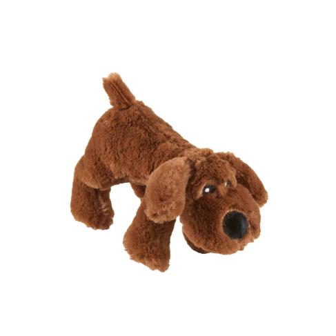 М&#039;яка іграшка для собак Wolters Plush Собака 20 см Коричневий без звуку - фото 1