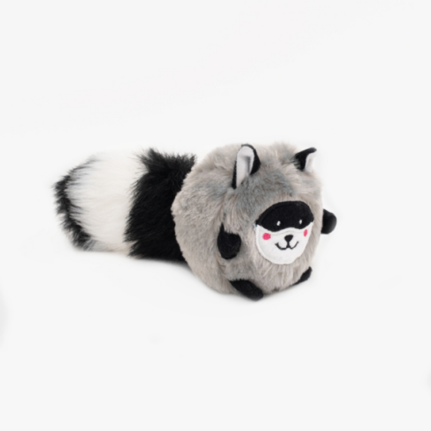 М&#039;яка іграшка для собак єнот ZippyPaws Bushy Throw Raccoon з пищалкою - фото 1
