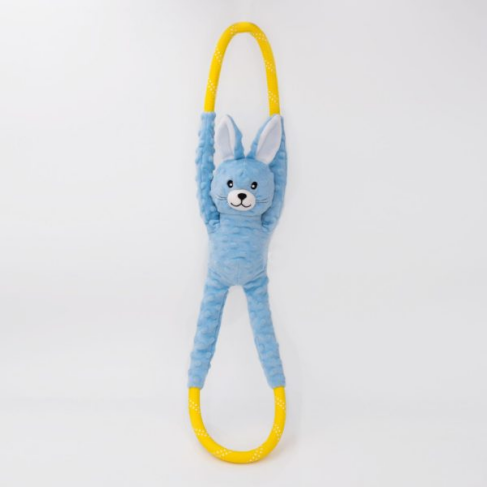 М&#039;яка іграшка для собак кролик ZippyPaws Easter RopeTugz Bunny з пищалкою - фото 1