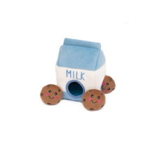 Мягкая игрушка для собак молоко и печенье ZippyPaws Zippy Burrow Milk and Cookies с пищалкой Мягкая игрушка для собак молоко и печенье ZippyPaws Zippy Burrow Milk and Cookies с пищалкой