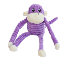 Мягкая игрушка для собак обезьянка ZippyPaws Spencer Crinkle Monkey Purple Small с пищалкой Мягкая игрушка для собак обезьянка ZippyPaws Spencer Crinkle Monkey Purple Small с пищалкой