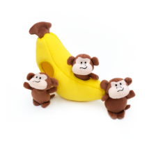 Мягкая игрушка для собак обезьянка и банан ZippyPaws Zippy Burrow Monkey 'n Banana с пищалкой Мягкая игрушка для собак обезьянка и банан ZippyPaws Zippy Burrow Monkey 'n Banana с пищалкой