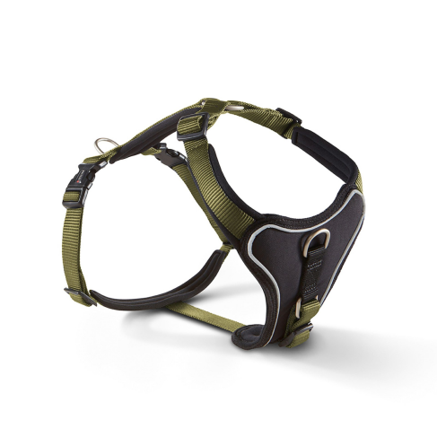 Шлейка для собак смягченная Wolters Professional Comfort 1 35-40 см / 25 мм Оливковый - фото 1
