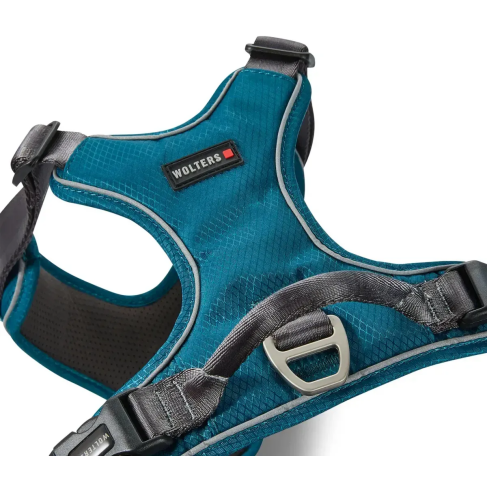 Шлейка для собак пом&#039;якшена з ручкою Wolters Active Pro Comfort 4 55-65 см Синій - фото 3