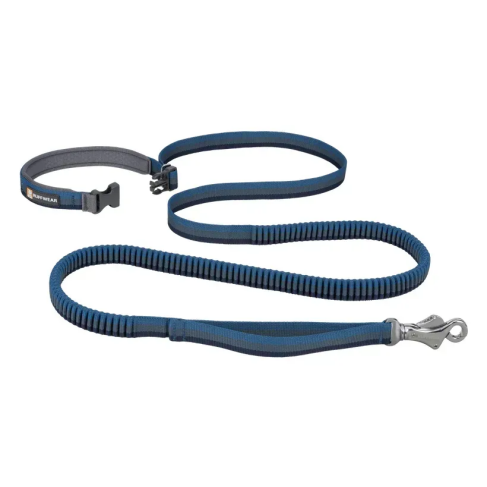 Поводок-перестежка для собак с амортизацией Ruffwear Roamer&trade; 1,7-2,1 м Синий - фото 4