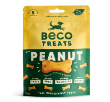 Печенье для собак Beco Pets Арахис с кокосом и куркумой 70 г (растительный белок)
