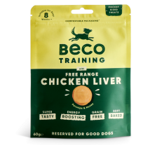 Печенье для собак Beco Pets Куриная печень с пастернаком и медом 60 г