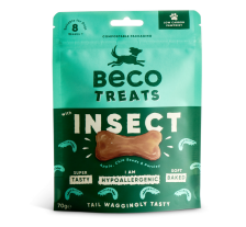 Гипоаллергенное печенье для собак Beco Pets Насекомые с яблоком и семенами чиа 70 г