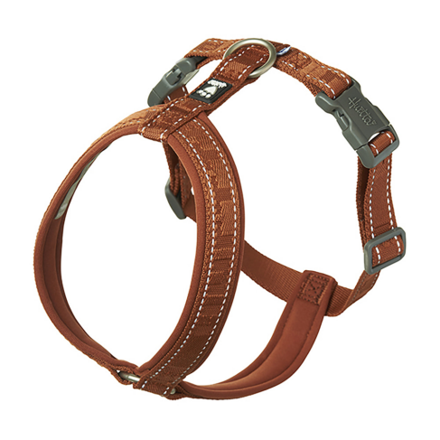 Анатомическая шлейка для собак Hurtta Casual Y-harness 70-80 Коричневый - фото 1