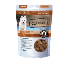 Натуральные лакомства из мяса Курицы Chewies Lucky Bits для щенков 80 г